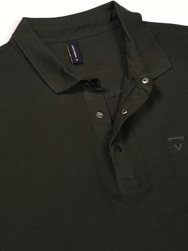 Image of Thomas Scott Men's | Solid | Half Sleeve | Regular Fit | 100% Cotton | Polo Collar | Button Closer | Casual Tshirt