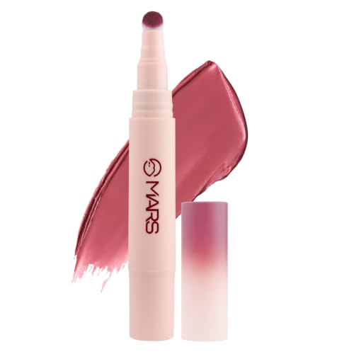 Image of MARS Lip Fuzz Blurring Lip Cream with Cushion Tip Applicator | Paraben-Free | Air-Soft Matte Lipstick | Blurred Finish | One Swipe High Color Payoff | 3 ml (04-MOODY MAUVE)