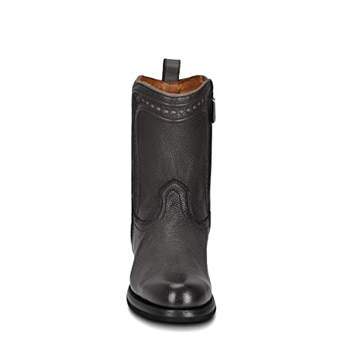 Cuadra Men's Urban Boot in Genuine Deer Leather with Zipper Black3