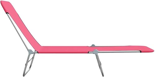 Miniatura 5 de vidaXL 2 tumbonas plegables para exteriores, jardín, playa, patio, sala de estar, cama plegable, silla de camping, tumbona de acero y tela, color