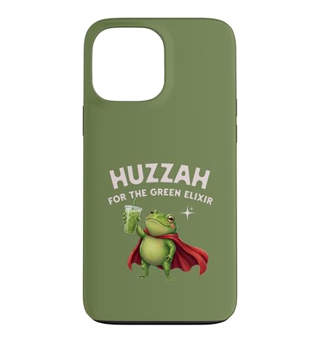 Huzzah For The Green Elixir Frog ���� ����t�@���^�W�[ �ʔ��� �X�}�z�P�[�X iPhone 13 Pro Max �p