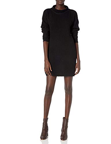 Mud Pie Women's Black Sparrow Sweater Dress in Individual Sizes Large