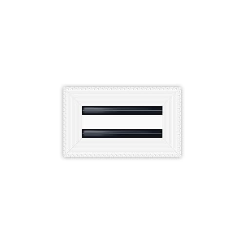 Image of BUILDMART - 8x4 MUD-in Air Vent Cover - Drywall MUD in White Air Vent - MUD Linear Slot Diffuser - Register Grille for Ceiling and Walls - Texas Buildmart