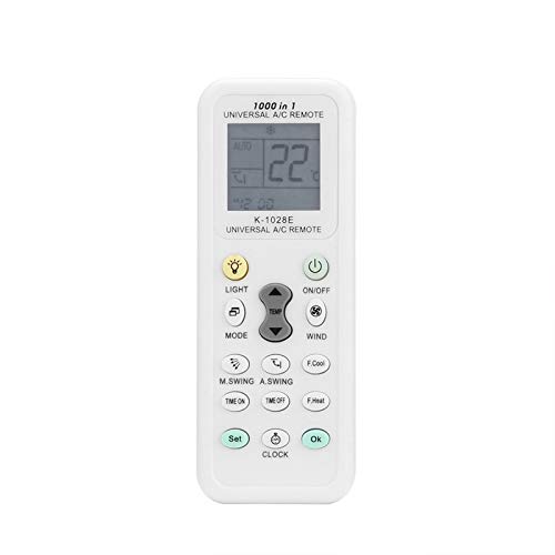 Universal Wireless K-1028E 1000 In 1 Ac Digital Lcd Remote Control For Air Conditioner (White)