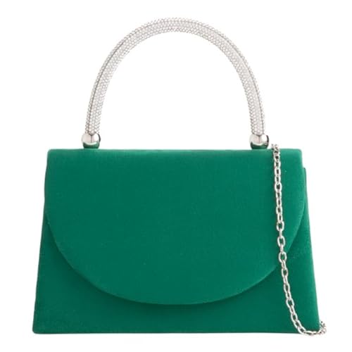 Sac à main fourre-tout daim logeable poignée strass pour emporter tout en soirée
