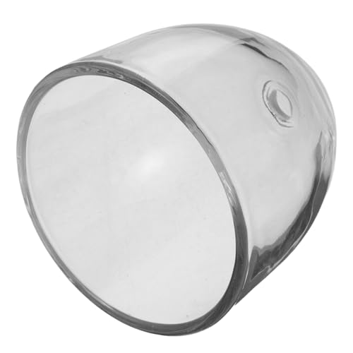 SHINEOFI Paralume in Vetro Mini Design Trasparente a Forma di Campana Apertura 3/8 Pollici, per Lampadari e Applique, Illumina Dolcemente la Camera da Letto