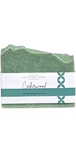 Old Soul Soap Company - Cedarwood Soap Bar – Invigorating Woodsy Scent with Spearmint &amp; French Gr...