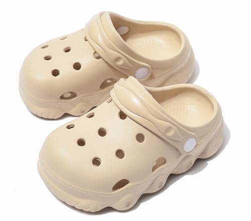 Image of INMINPIN Kids Cute Clogs Cartoon Garden Shoes Boys Girls Slides Slippers Indoor Outdoor Children Water Shower Beach Pool Sandals