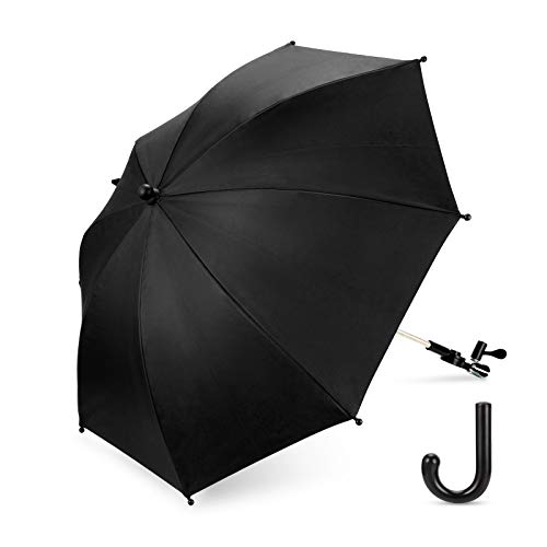 Luchild Ombrelle Poussette Universelle, Parasol Anti UV 50+ pour Poussette, Diamètre...
