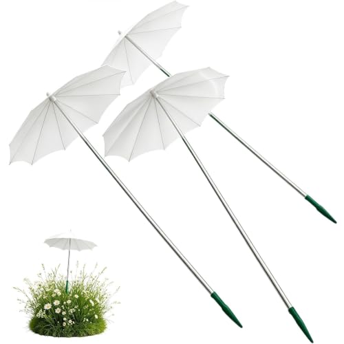 Parapluies rétractables pour jardin pour sauver les fleurs du soleil