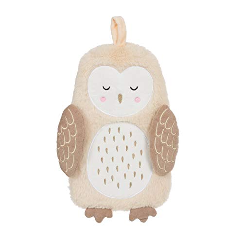 Sass & Belle Olivia Owl Hot Water Bottle, Bezug: Polyester, Wärmflasche: Gummi, braun, Einheitsgröße