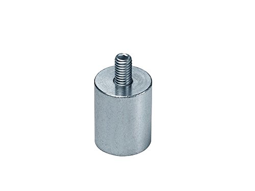 Uchwyt do prętów | magnes mocujący z neodymowego (NdFeB), z czopami gwintowanymi, Ø 6 mm – 63 mm, wymiary: Ø 63 | M12 x 20 | 170 kg siła przyczepności