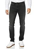 Tapered Fit BOSS Herren Taber BC-P Tapered-Fit Jeans aus gewaschenem Super-Stretch-Denim