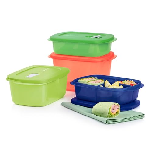 Tupperware CrystalWave 4-Piece Rectangular Set