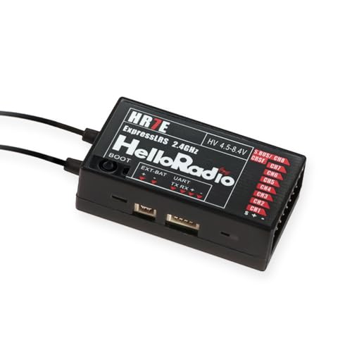 HelloRadio 8CH ELRS PWM Receiver 2.4GHz HR7E ExpressLRS Receiver Module for FPV Fixed Wing RC...