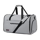 Picture of Convertible Garment Bags for Travel, 2 in 1 Garment Duffle Bag for Men Women, Waterproof Carry on Garment Bag with Shoe Compartment and Shoulder Strap, Foldable Travel Suit Bag for Hanging Clothes