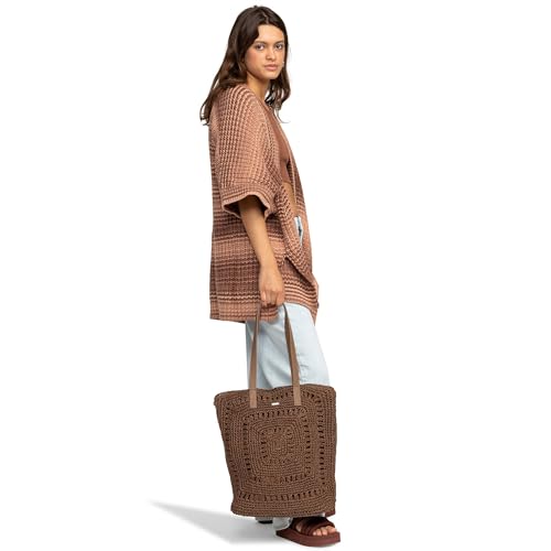 Image of Roxy Women's Beach Tote Bag | Travel | Vacation | Straw | Lightweight | Breathable