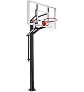 Goalrilla GS54 In Ground Basketball Hoop with Adjustable Height Backboard and Pro-Style, Breakawa...