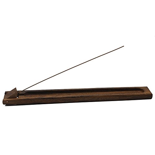 Queimador de incenso ~ suporte de incenso tradicional com design embutido ~ cerca de 25,4 cm 1 unidade