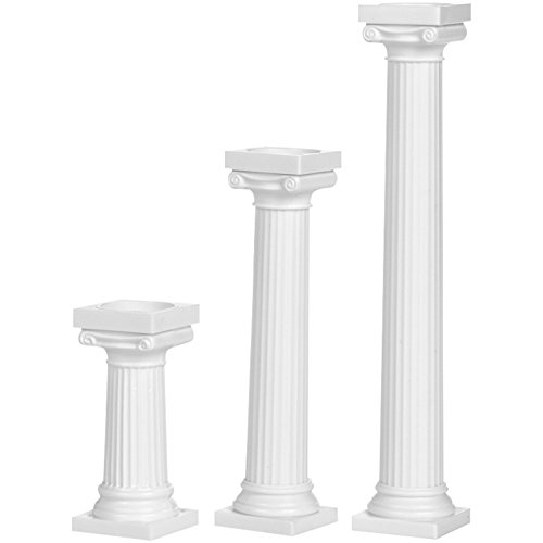Wilton 4-Pack Grecian Pillars For Cakes, 3-Inch #TOP1