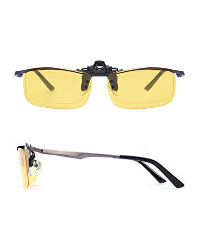 Image of TERAISE Polarized Clip on Sunglasses Over Prescription Glasses Anti-Glare UV400 for Men Women Driving Travelling Outdoor