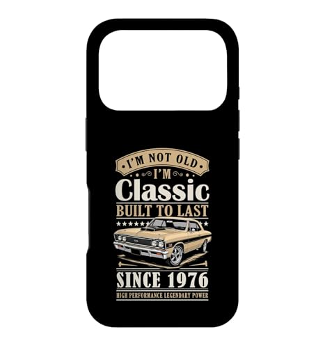 Vintage 1976 Birthday Classic Car For Legends Born In 1976 �X�}�z�P�[�X iPhone 17 Pro �p