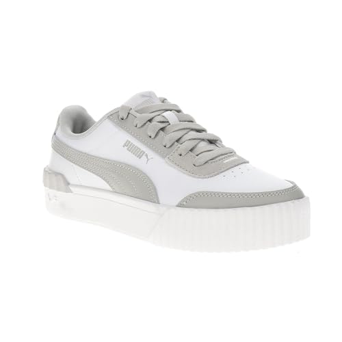 PUMA Womens Carina Lift Lace Up Sneakers Shoes Casual - White2