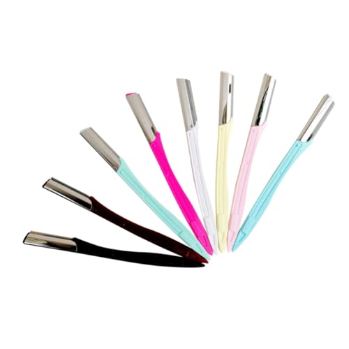 Gogogmee Mini Makeup Tool Kit 10pcs Eyebrow Scissors Set Eyebrow Razor for Women Random Color