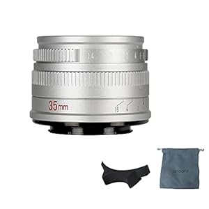 7artisans 35mm F1.4 Mark II APS-C Manual Focus Prime Lens Large Aperture Compatible with Sony E Mount Mirrorless Cameras A6500 A6300 A6100 A6000 A5100 A5000 A9 NEX 3 NEX 3N NEX 5 NEX 5T