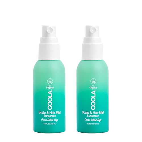 COOLA Organic Scalp Spray & Hair Sunscreen Mist with SPF 30, Derm...