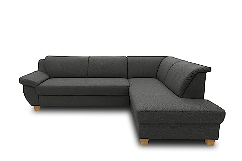 Canapé d'angle Anthracite 254x186 cm - Mod. 140837153877027