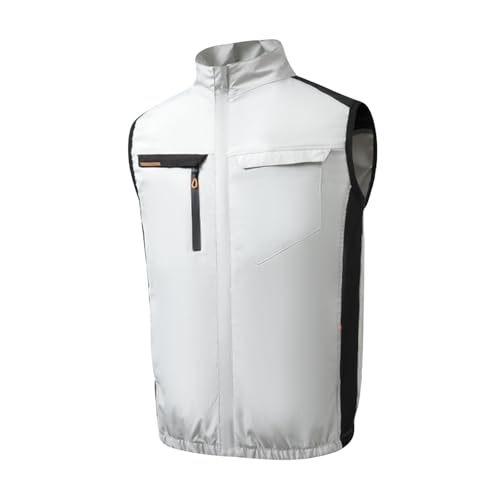 Cooling Vest for Men AC Jacket with 2PCS Fans Ice Cool Air Conditioned Shirt Lightweight Outdoor Workwear for Hot Summer