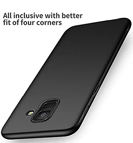 Image of Mobile Back Cover Case for Samsung J6 (Silicone Case|CameraProtection|Black SC1510)
