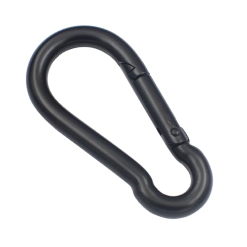 image for DGOL 2 Pack Black 4 inch 304 Stainless Steel Outdoor Spring Snap Clips