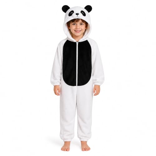 Image of Raj Costume Animal Fancy Dress Costume for Boys & Girls | Hooded Full Body Wildlife Zoo Animal Jumpsuit | Soft Costume for School Function, Fancy Dress, Halloween, Birthday, Cosplay & Role Play
