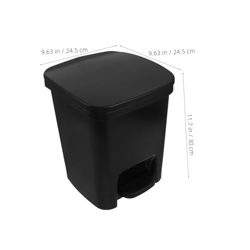 Caneca de basura con tapa y pedal para cocina y baño miniatura 2