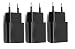 Produktbild AptoFun 3pcs 5V 2A Micro USB Ladegeräte für Arduino UNO, Nano Raspberry Pi 3/2 und Smart Phone,iPhone, iPad, Powerbank in Schwarz (Charger ohne Kabel)