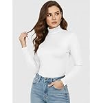 Womens Long Sleeve Turtleneck T-Shirts Mock Neck Underwear Fall Winter Fashion Base Layer Casual Lightweight Soft Tops - Image 2
