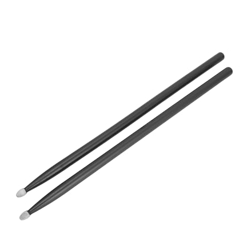 Baquetas profesionales de madera de arce tamaño 5A, 2 pares (1 negro, 1 rojo), para jazz y práctica miniatura 3