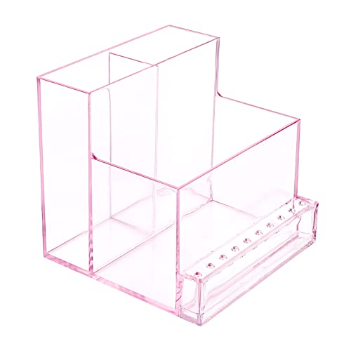 Organizador transparente para brocas de taladro de uñas miniatura 1