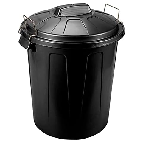 Acan Tradineur - Cubo de basura resistente con asas y tapa Cover