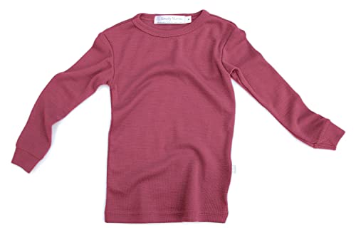 Merino Wool Kid Pink Pajama Set. Thermal Underwear Base Layer Pj Unisex. Size 5 #TOP6