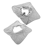 Gatuida 2 Stück Gesichtstücher mit Loch Weiche Langlebige Massageauflage für Beauty Salon und Zuhause Hellgrau für Gesichtsbehandlungen und Massageliegen