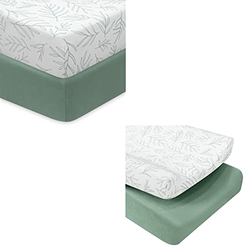 Image of 2 Pack Crib Sheets and 2 Pack Changing Pad Cover Bundle