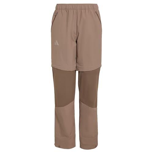 adidas Unisex Kids Terrex Kids Multi CLIMA365 Zip-Off Pants Trace Brown 5-6 Years