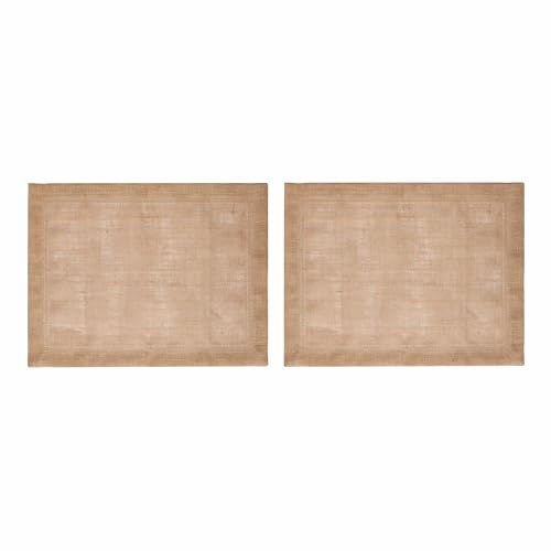 Mikasa 2pc Jute Rectangular Placemats, Natural, 35cm x 45cm, Tagged, Beige
