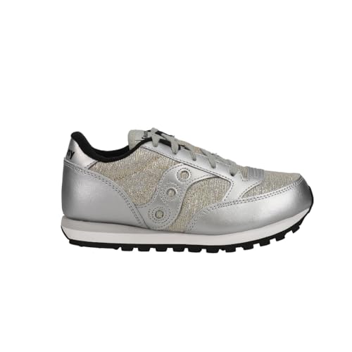 Saucony Kids Girls Jazz Original Glitter Lace Up Sneakers Shoes Casual - Silver
