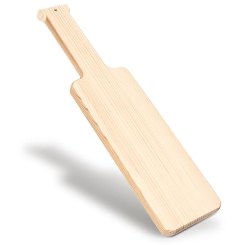 15 Inch Greek Fraternity Paddle, Wood Greek Sorority Paddle, Unfinished Pine Wooden Paddle for Art Crafts, DIY Projects, Home Decoration