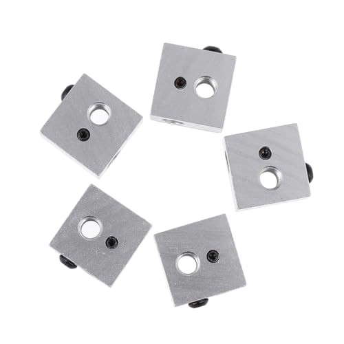 Gatuida 15 Pieces Heating Block for 3d Printer Compatible Extruder Hotend Heating Block