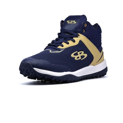 Boombah Viper Pro Men's Turf Mid Navy/Vegas Gold - Size 10